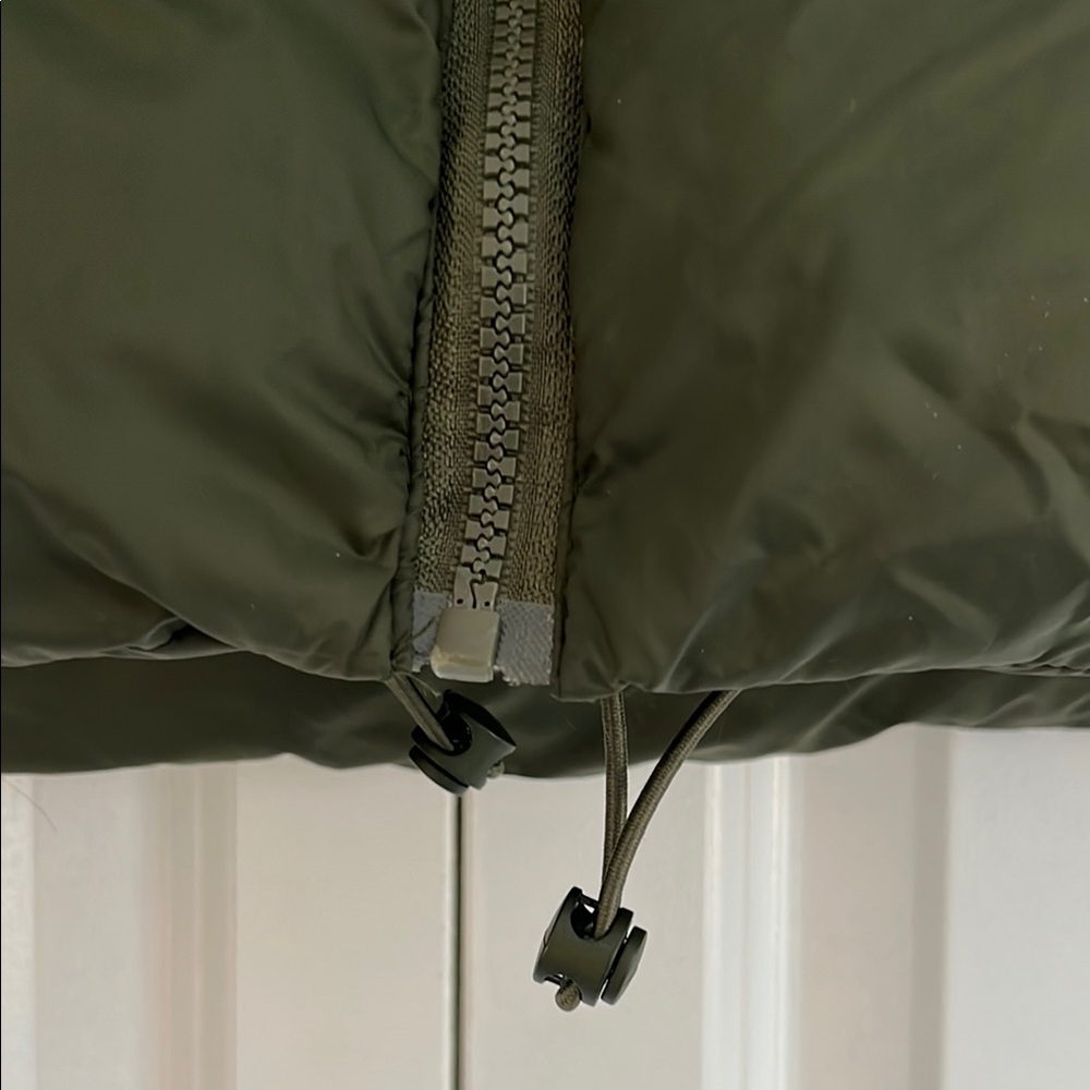 Olive Green Puffer Vest - Picture 2 of 5